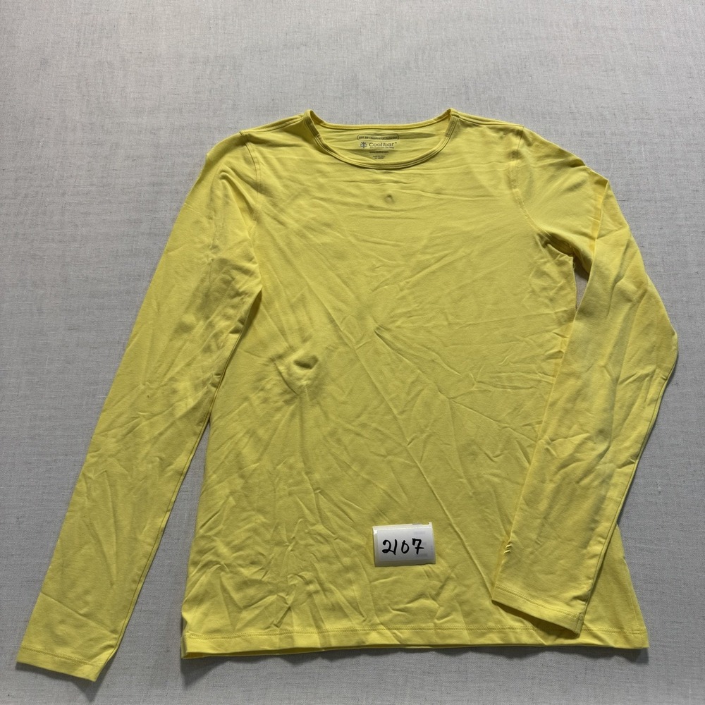 Coolibar Everyday L/S T-Shirt Womens XS Yellow Good